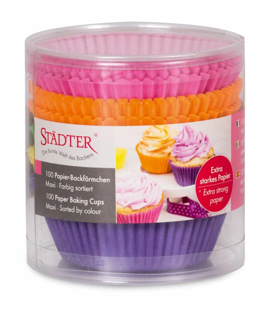 Papier Backförmchen Bunt Ø 50mm