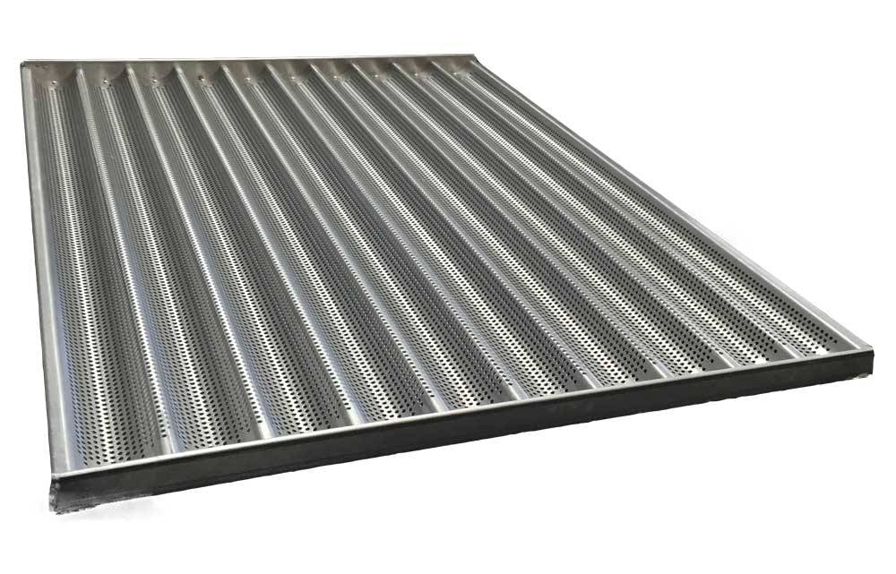 Salzstangenblech AlMg3 mit Rahmen 580 x 780 mm