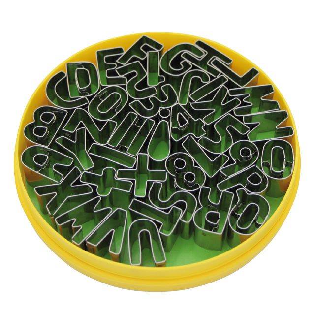 Ausstechersatz Buchstaben + Zahlen 150 mm