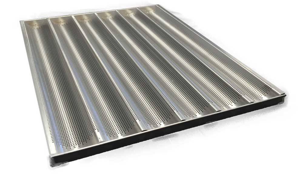 Baguetteblech AlMg3 mit Rahmen 580 x 780 mm