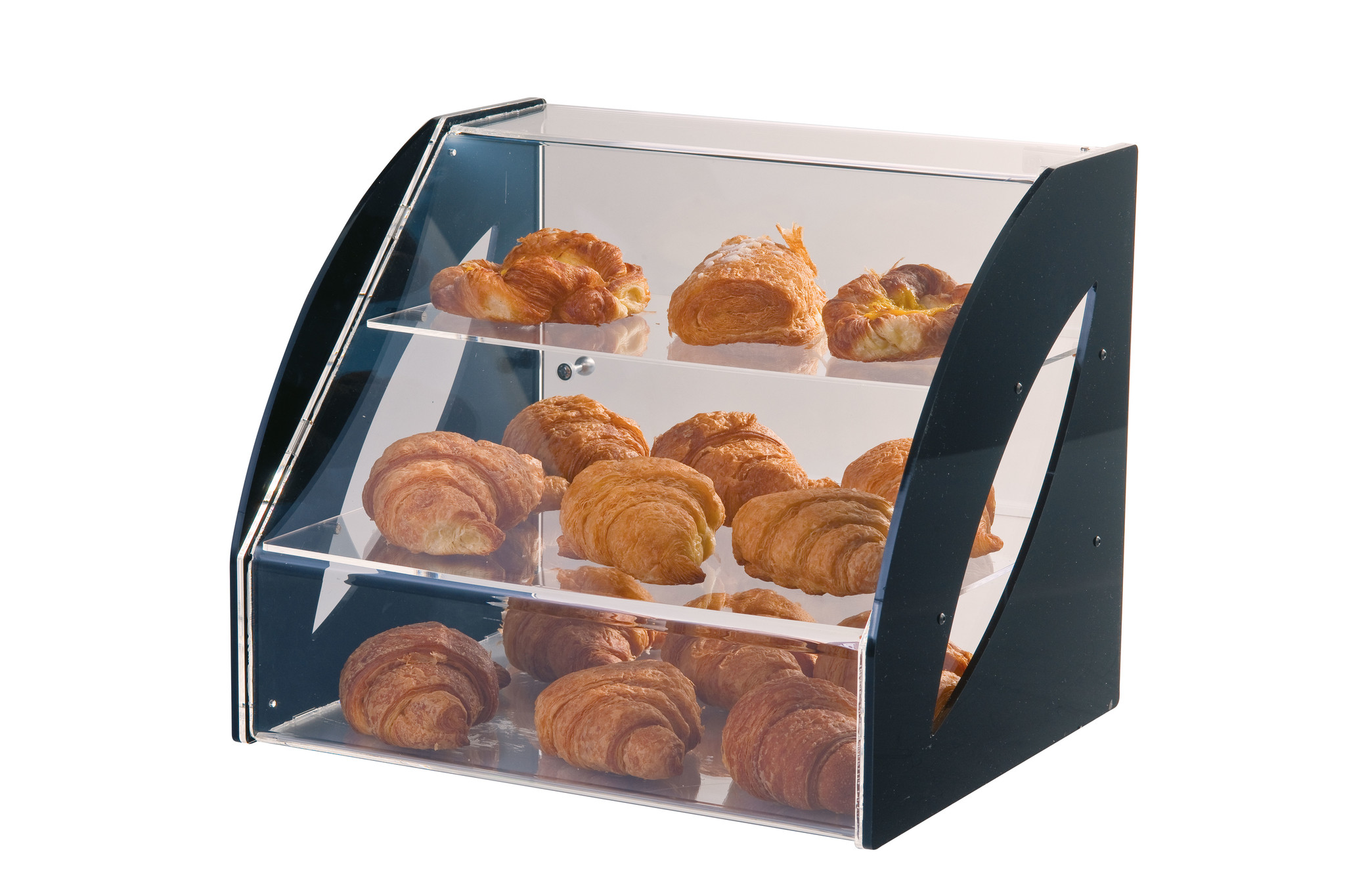 Vitrine Plexiglass mit 2 Auflagen
