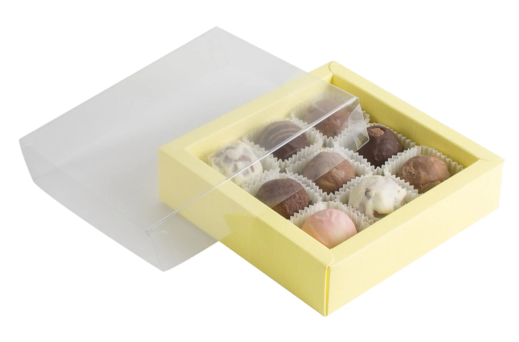 Pralinenverpackung 12er 30 x 30 mm