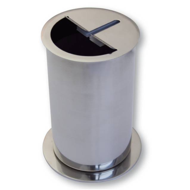 Messer-Abstreifbehälter Edelstahl 180 mm