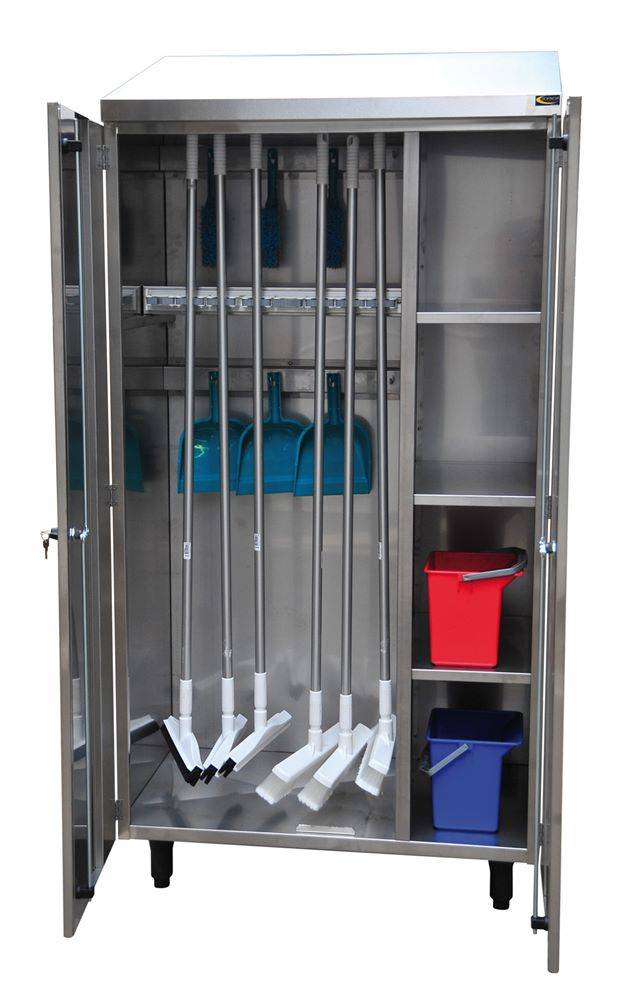 Besenschrank mit Drehtüren 600 mm