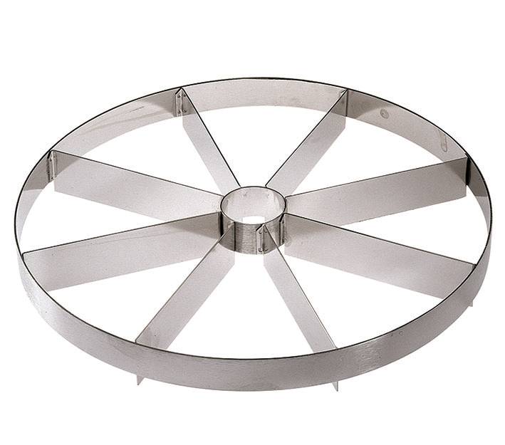 Torteneinteiler Edelstahl  Ø 220 mm 10-teilig