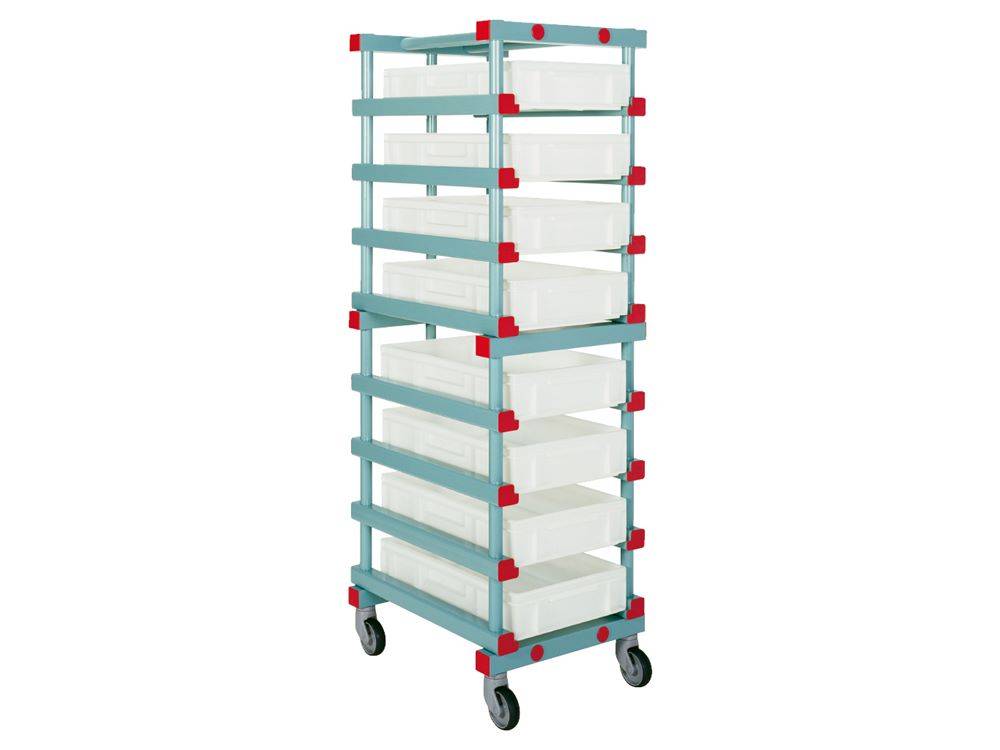 Behälterwagen für 8 Behälter