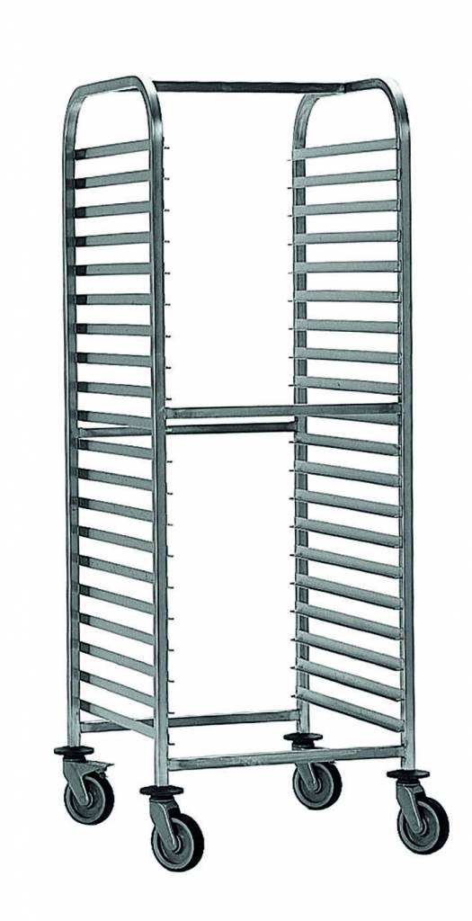 Regalwagen GN 1/1 hoch, Chromnickelstahl