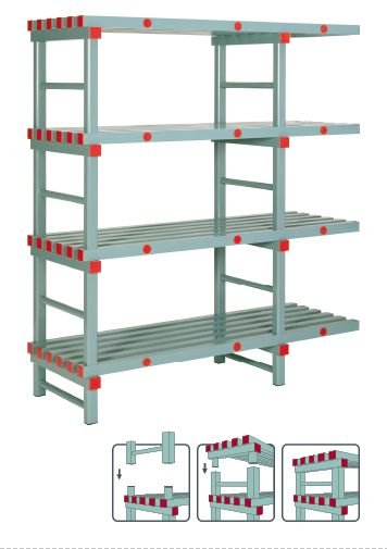 Lagergestell Eck-Regal