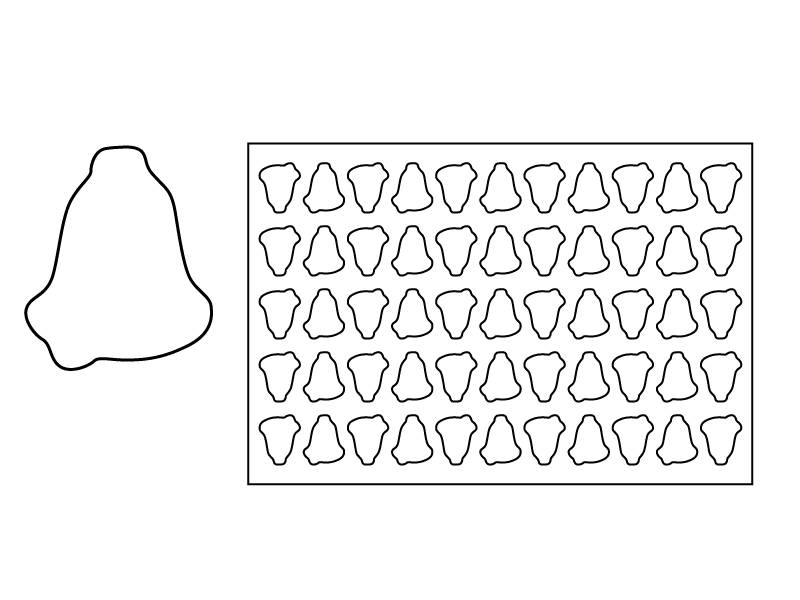 Keksausstechmatte Glocke