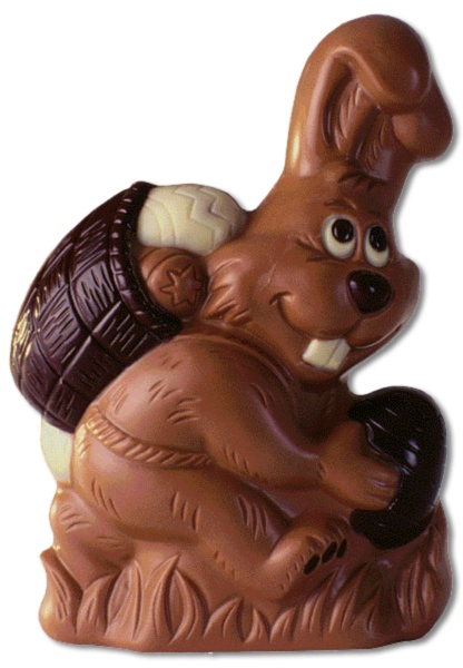Schokogießform Ei-Sammlerhase