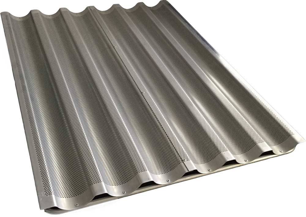 Baguetteblech AlMg3 ohne Rahmen 580 x 780 mm