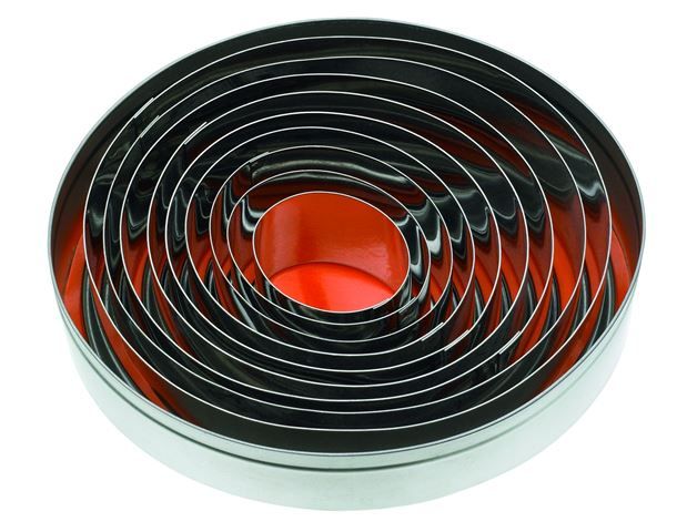 Ausstechersatz oval glatt 12-tlg. 30 mm