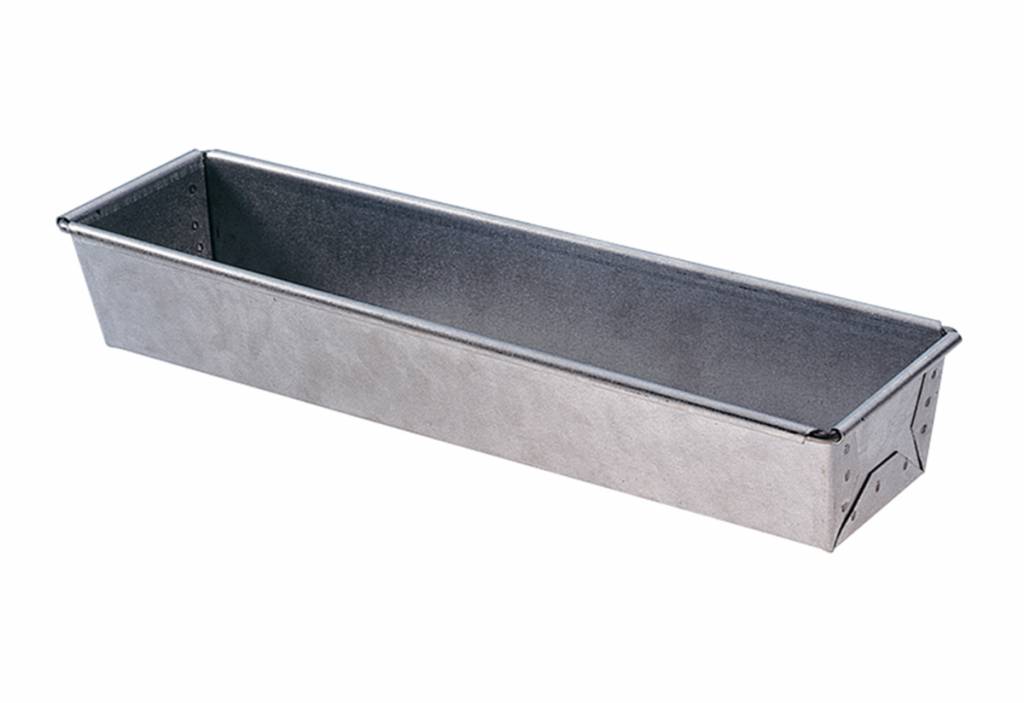 Fleischpastetenform, Alusteel L x B x H oben innen 160 x 60 x 40 mm