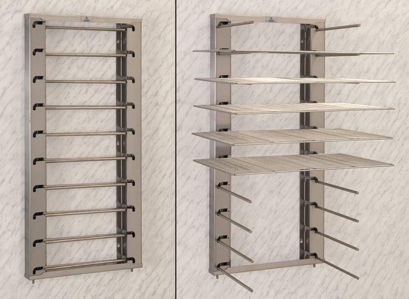 Wandrechen klappbar, Edelstahl