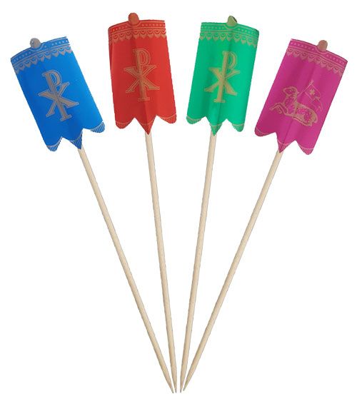 Osterlamm-Fähnchen 40 mm