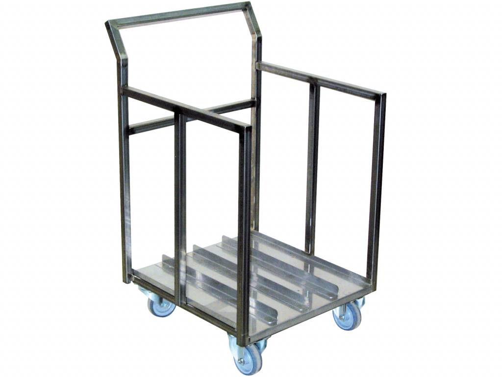 Blech-Stapelwagen, Edelstahl