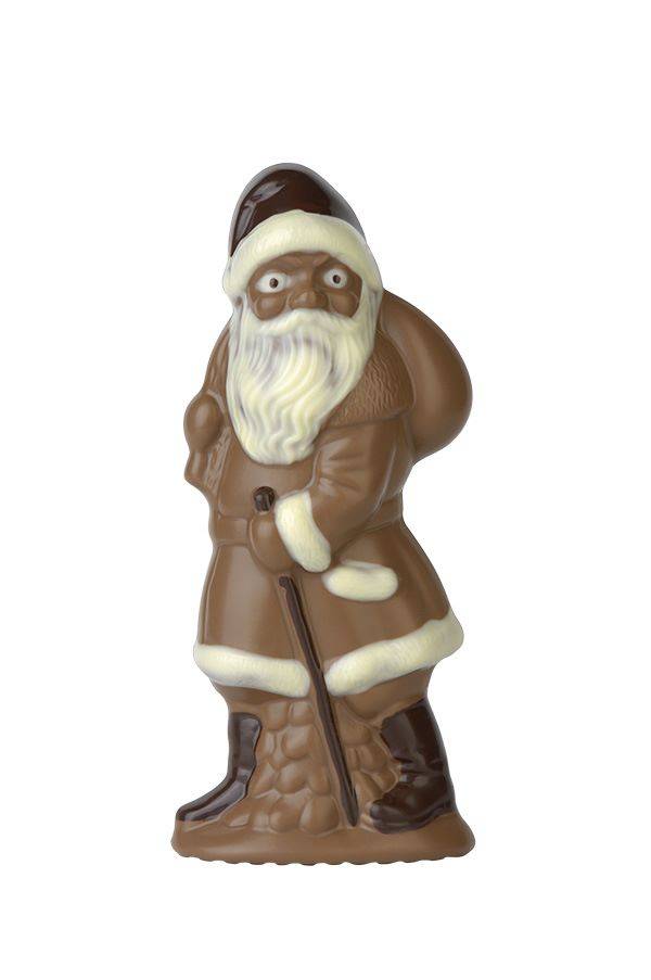 Schokogießform Weihnachtsmann schreitend mit Stock