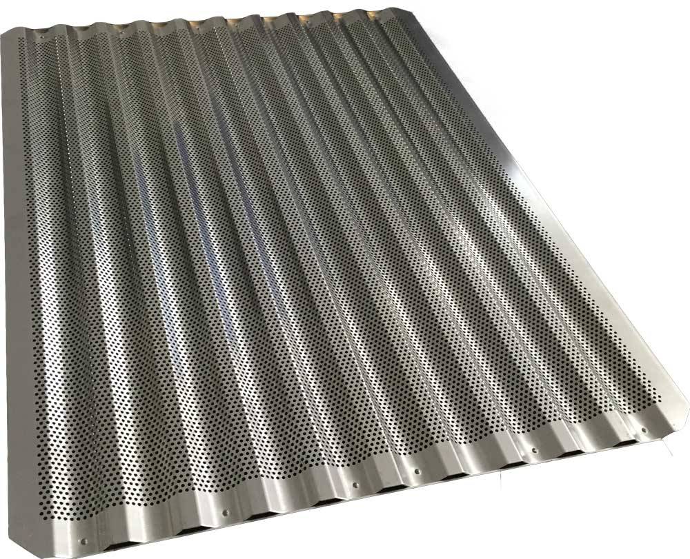 Salzstangenblech AlMg3 ohne Rahmen 580 x 980 mm