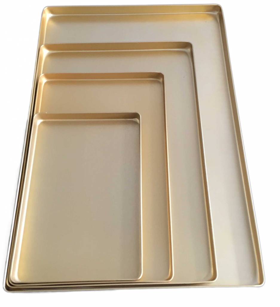 Ausstellblech Aluminium gold 250 x 400 mm