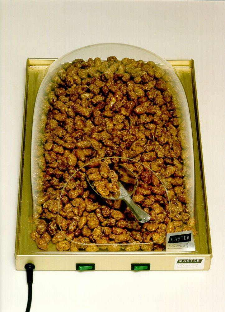 Heiztablett goldeloxiert